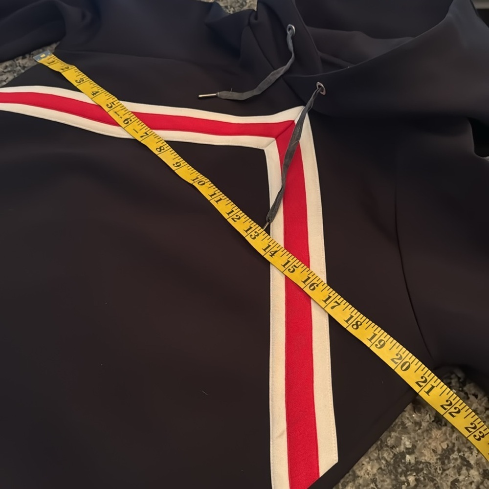 Nike Jordan flight tech Black Hoodie with Red and White Chevron Design EUC M - Picture 6 of 9
